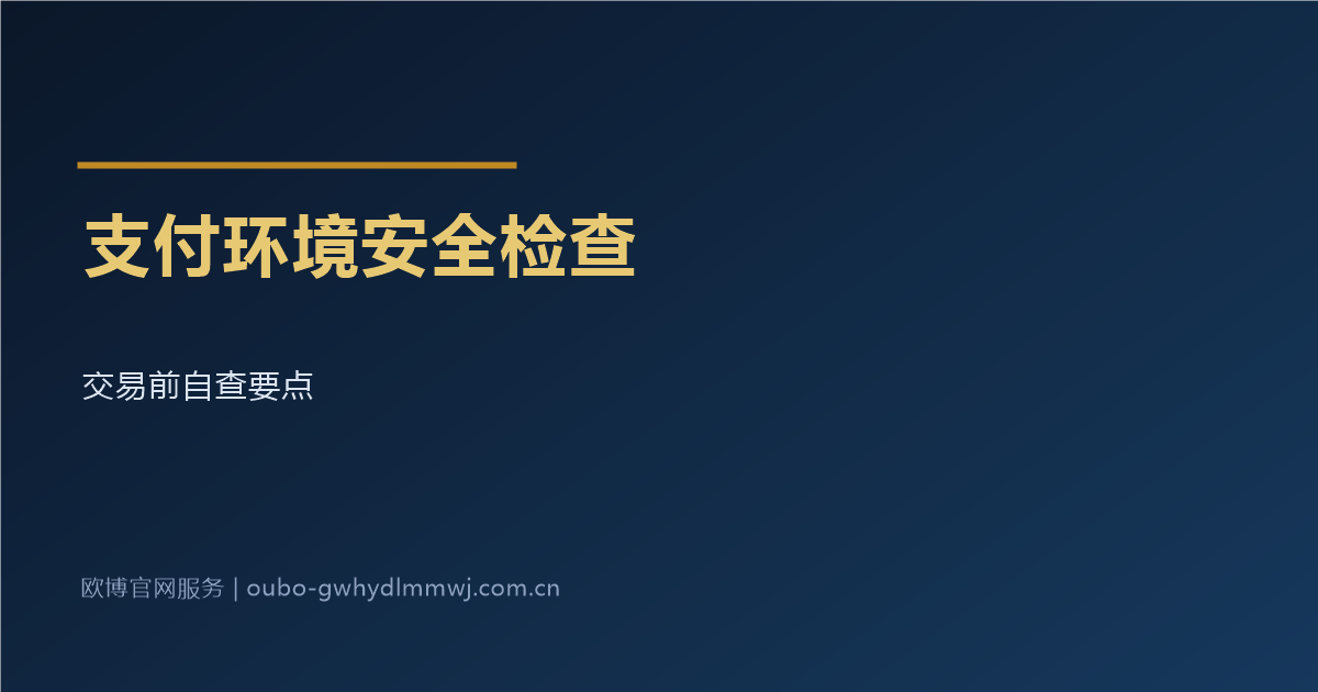 支付环境安全检查配图